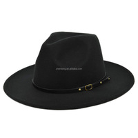 Chapeaux fédora pour hommes et femmes, large bord, en feutre, Panama, décontracté, Jazz, soleil, collection