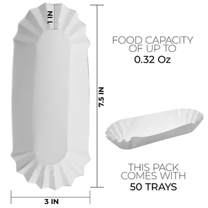 Cajas de Embalaje Desechables, Biodegradables y Compostables, de Pulpa de Papel, con Diseño de Barco, para Hot Dogs, Aptas para Alimentos, para Puestos de Comida - Product Image 4