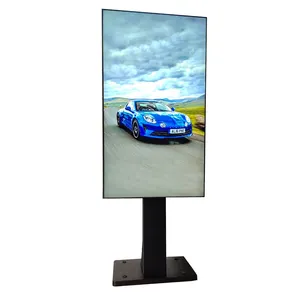 Shop Showcase Window FHD 4K Digital Signage Wall Mounted LCD Display Black Indoor Advertising Screen Digital Kiosk Video Kiosk