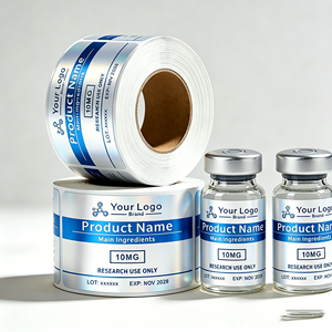 สติกเกอร์แบบกำหนดเองที่มีขั้นต่ำในการสั่งซื้อน้อย – ปรับแต่งโลโก้ของคุณได้ ฉลากโฮโลแกรมแบบมันเงาสำหรับขวดขนาดเล็ก 3 มล. และ 10 มล. - Product Image 4