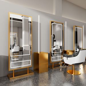 Miroir mural de salon avec éclairage LED, miroir mural moderne de luxe pour salon de beauté - Product Image 3