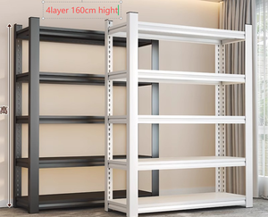 Estante de almacén de luz de supermercado de varios niveles, capas 4-5, protección contra la corrosión, estante de acero en ángulo de Metal, estantes apilables y estantes - Product Image 5