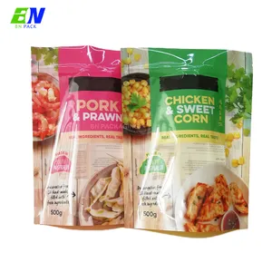 Transparent Plastic Packaging Bag Food Grade PE Disposable Transparent Zipper Customized Frozen Dumpling Packaging Food Plastic Bags