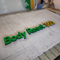 Enseignes LED personnalisées d'usine, lettres miniatures en acrylique pour intérieur, signalétique de bureau et commerciale, signalétique électronique directionnelle