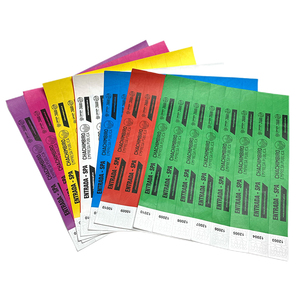 Tùy chỉnh dùng một lần Tyvek giấy dây đeo cổ tay máy in làm cho an ninh tag giấy ban nhạc cổ tay cho các sự kiện - Product Image 2