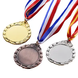 ميدالية معدنية ثلاثية الأبعاد منقوشة فارغة مخصصة للأطفال للجري ومكافأة ميدالية معدنية فارغة