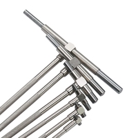 Jeu de jauges télescopiques 8-150mm 6 pièces/ensemble jauge interne 5/16 "-6" jauges de trou pour des mesures rapides du diamètre intérieur des trous