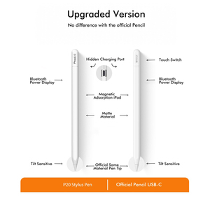Penna Stilo Attiva a Ricarica Rapida con Attrazione Magnetica e Punta Sostituibile per iPad Pro 11/12.9" Air 3-5/M2/M3 Mini 5-7 - Product Image 6