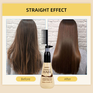 Crema Alisadora de Cabello Permanente con Queratina, Fácil de Peinar, Fortalece y Suaviza el Cabello, Marca Blanca - Product Image 6