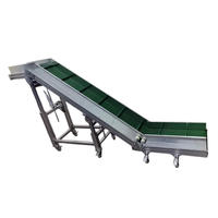 Système de Convoyeur à Bande Inclinée en PVC de Qualité Alimentaire Xiangwei, Convoyeur à Godets Incliné 220V/380V 2.2kW 20m/min Résistant au Feu