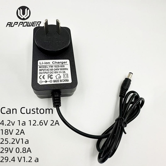 Wholesale Li-ion Battery 6v Charger Lithium Battery Power Adapter Lithium Battery Charger 12.6v for AC DC Wall Plug