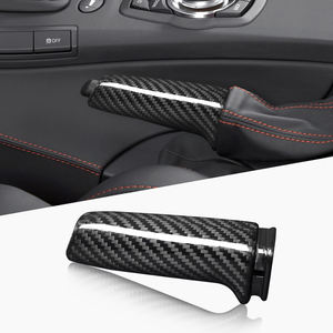 Poignées de <span class=keywords><strong>frein</strong></span> à <span class=keywords><strong>main</strong></span> en Fiber de carbone Shasha couverture <span class=keywords><strong>garniture</strong></span> décorative intérieure de voiture pour BMW E46 E90 E92 F30 F32 F80 - Product Image 1