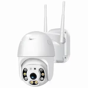 Cameras de seguridad WIFI White Light Full Color Night Vision Double Light Source Ball Machine Camera Intelligent Monitoring Out