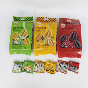 Personnalisable 252g de grains de café sosie biscuits colorés offre d'usine Cookie pour <span class=keywords><strong>Snack</strong></span> coréen - Product Image 1
