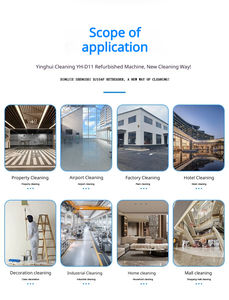 Lavapavimenti Automatico YingHui a Basso Rumore, Macchina per la Pulizia di Piastrelle e Fughe, Alimentata a Batteria - Product Image 6