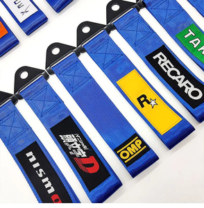 Outil d'urgence de rallye de dérive de sangle de remorquage de haute résistance de sports de course de polyester bleu - Product Image 6