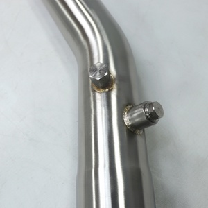 Performance Free Flow Race Front Down Pipes for VW GOLF 8R 2019-2023 Tuning Heat Shield Exhaust Downpipe - Product Image 5