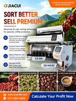 Machine de tri chromatique pour café Arabica et Robusta, équipement de classification des grains de café vert torréfié de petite taille