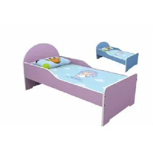 Keamanan Anak Ramah Lingkungan Desain Tempat Tidur Kayu Mdf Mebel Kamar Tidur Kustom untuk Anak-anak, Tempat Tidur Anak-anak Kayu