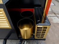 Nouvelle remorque de cuisine mobile SANSHELL FS600 en acier inoxydable avec four à pizza, grill, équipement pour en-cas et bonbons - Résistante à la rouille