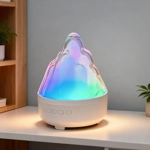 Snow Mountain <b>Cool</b> RGB Bluetooth Speaker Chargeable Atmosphere Night <b>Light</b> Desktop HIFI Soundbox for Living Room Hotel - Product Image 1