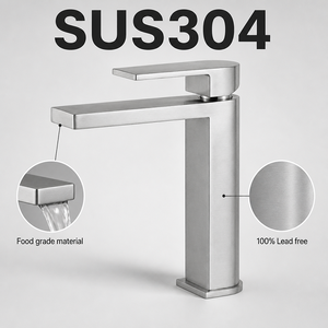 Robinet de lavabo KEMEN en acier inoxydable 304 sans plomb pour salle de bain, idéal pour la maison, l'hôtel, les projets de toilettes, vente directe usine - Product Image 3