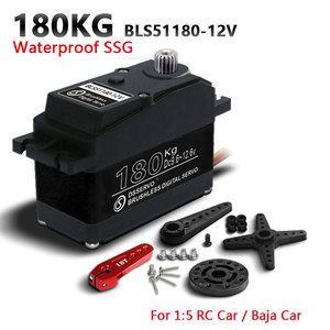 Servo Dsservo BLS51180 de Alto Torque 180KG, 12V 24V, Motor sin Escobillas a Prueba de Agua para Autos RC Baja 1/5 y Robótica - Product Image 1