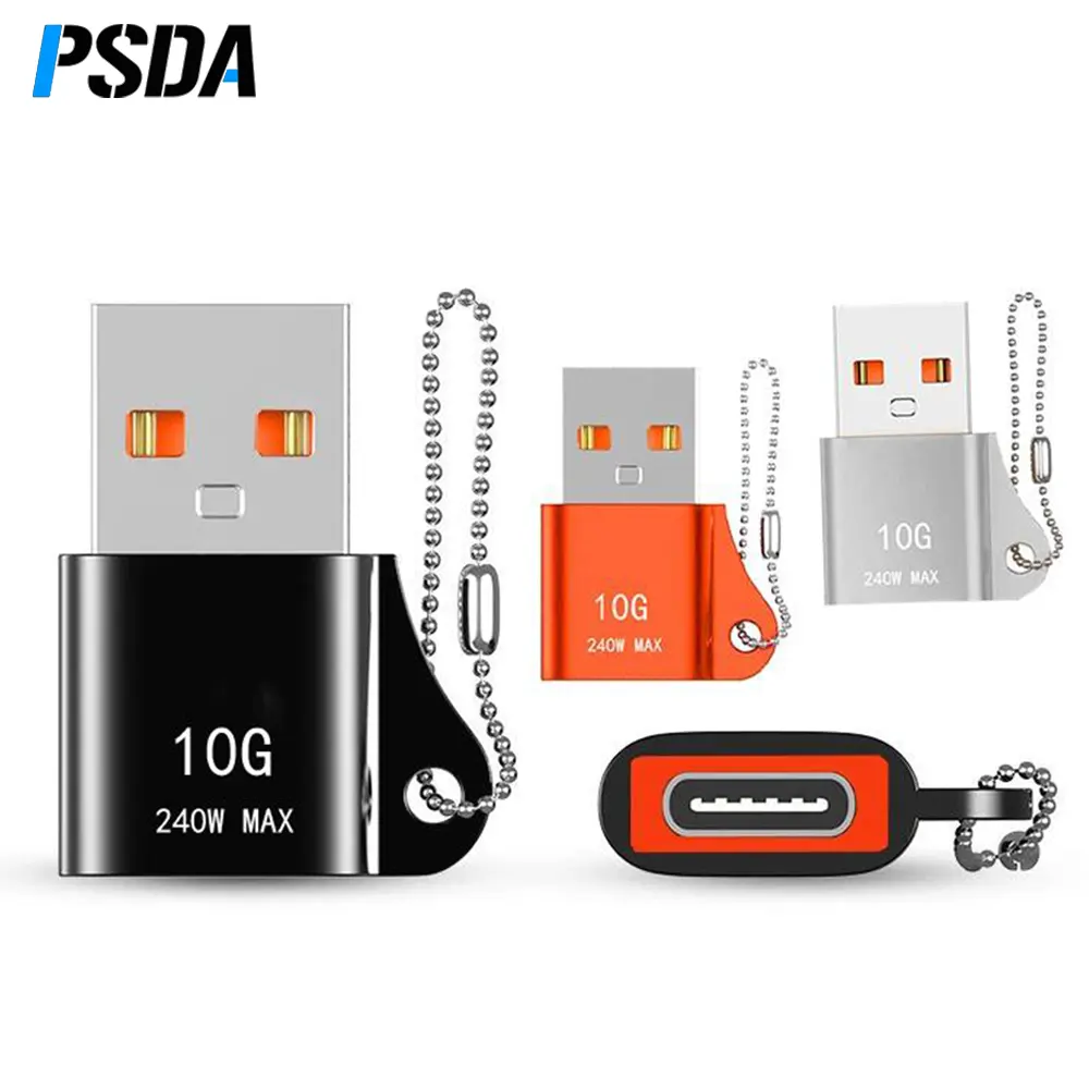 PSDA 10Gbps USB 3.1 OTG Adapter USB Male To Type C Female Converter USB C USBC OTG Connector For PC Android Macbook Xiaomi Sam