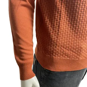2023 nuevo estilo de felpa de los hombres medio cuello alto cárdigan suéter medio cremallera Jersey