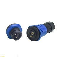 Adaptateur de lampe extérieure étanche IP68 avec verrouillage automatique M16 M20 M25, contact en cuivre droit 2 broches 3 broches pour connexions de câbles d'alimentation