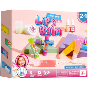 Kit per la creazione di balsamo per le labbra per bambini crea il tuo balsamo per le labbra e Set di Gloss per il trucco fai da te presente per il Kit scientifico per ragazze - Product Image 1
