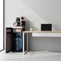 Distributeur d'Eau Intelligent Chaud/Froid pour Bar à Thé, Machine à Café avec Télécommande et Bouteille Dissimulée