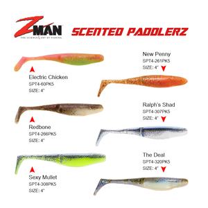<span class=keywords><strong>ZMAN</strong></span> perfumada 10,2 cm biónico de atraer T cola doble tenedor cola cebo Artificial 5 unids/bolsa Original de EE. UU. - Product Image 3
