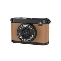 Kamera Digital Mini DC20C 720P 30FPS 2MP CMOS Layar IPS 0.96" MicroSD Lampu LED Baterai 70 Menit Bentuk Tombol Android Share