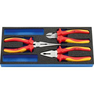 HEYTEC M 50829-19 VDE <b>Set</b> of <b>pliers</b>, 3 pcs. - Product Image 1