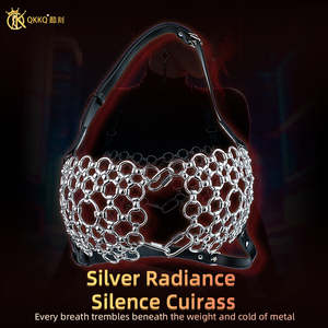 Soutien-gorge en maille métallique QKKQ pour femmes, style lingerie en maille, soutien-gorge médiéval en maille, soutien-gorge halter en maille - Product Image 4