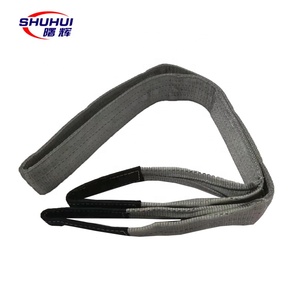 Eslinga de cincha redonda y suave de 5 toneladas con doble hebilla para grúa, producción de fábrica - Product Image 4
