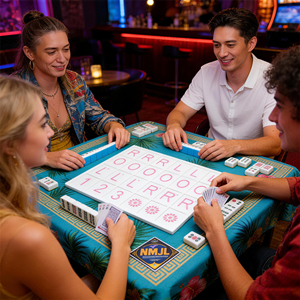 Tavola da gioco Mahjong per pratica, gioco di puzzle con lettere e numeri, gioco da tavolo per feste e tempo libero, giocattolo per l'allenamento - Product Image 1