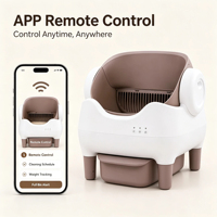 Litière Intelligente pour Chat en ABS et PP, 10,5 L, Contrôle par Application, Modes Automatique et Manuel, Anti-Pincement Infrarouge, Plateau Ouvert, Toilette Auto-Nettoyante pour Chat, Vente Directe Usine