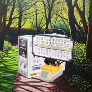 ไฟทำงาน LED ไร้สาย 18V พร้อมไฟฉายพกพาแบบ COB IP67 ชาร์จ USB สำหรับใช้งานในสวน ไฟ LED สำหรับสวน - Product Image 3