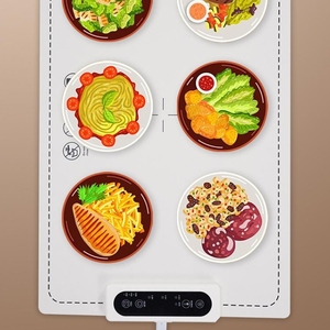 Nieuw Product Opvouwbaar Siliconen Voedselverwarmend Dienblad Elektrische Voedselverwarming Mat Voedsel Warmer Mat Met Instelbare Temperatuur - Product Image 5
