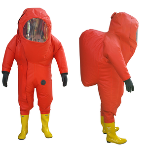 Ropa de protección química de tipo resistente, traje de seguridad de goma para traje de <span class=keywords><strong>derrame</strong></span> químico con cubierta facial química - Product Image 6