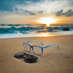 Montature per Occhiali Classiche Quadrate in Acetato con Lenti Fotocromatiche Polarizzate e Clip Magnetica per Occhiali da Sole da Donna - Product Image 6