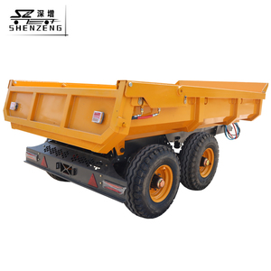 <span class=keywords><strong>Remorque</strong></span> à benne basculante hydraulique à 4 roues certifiée CE, petite <span class=keywords><strong>remorque</strong></span> à gravier pour tracteur - Product Image 4
