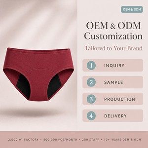<span class=keywords><strong>Culotte</strong></span> <span class=keywords><strong>menstruelle</strong></span> taille basse grande taille pour femme, <span class=keywords><strong>culotte</strong></span> post-partum pour ré<span class=keywords><strong>cup</strong></span>ération après césarienne, sous-vêtement menstruel anti-fuite 4 couches - Product Image 5