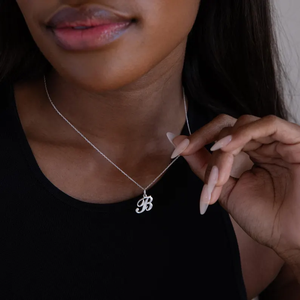 Custom <b>Initial</b> Letter Pendant 2 Moissanite Minimalist Unisex Pendants Daily Wear Personalized <b>Initial</b> Design - Product Image 4