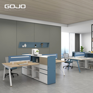 Tùy chỉnh hiện đại sang trọng Modular bàn làm việc 2-4-<span class=keywords><strong>6</strong></span> người nội thất văn phòng với tủ để sử dụng nhà - Product Image 2
