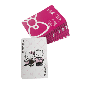Cartes à Jouer Personnalisées Imprimées de Haute Qualité, Anime Mignon Rose, Papier Écologique, Échantillon <span class=keywords><strong>Gratuit</strong></span>, Logo Personnalisé, Designs Classiques de Dessins Animés - Product Image 1