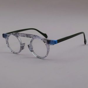 Nuovi <span class=keywords><strong>Occhiali</strong></span> da Vista Retrò Sicuri Stile Ins Montatura Piccola in Acetato a Tinta Unita <span class=keywords><strong>Occhiali</strong></span> <span class=keywords><strong>Sottili</strong></span> Ingrosso Logo Personalizzato - Product Image 3