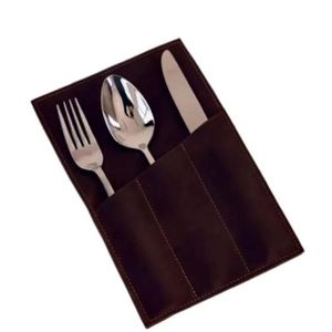 Pochette de luxe en PU pour couverts, étui personnalisé pour la rangement des ustensiles de table - Product Image 3